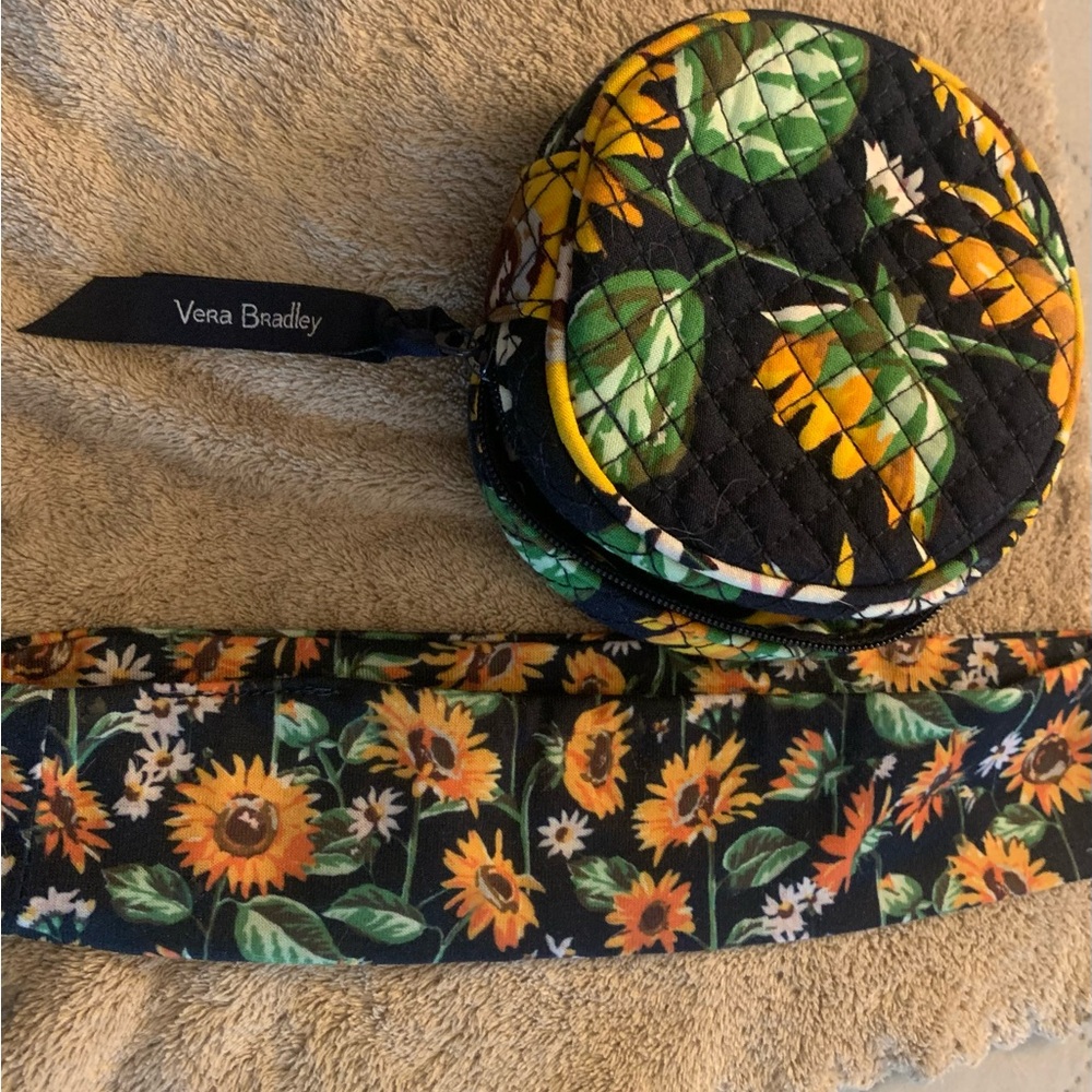 Vera Bradley Sunflower Quilted Pouch
